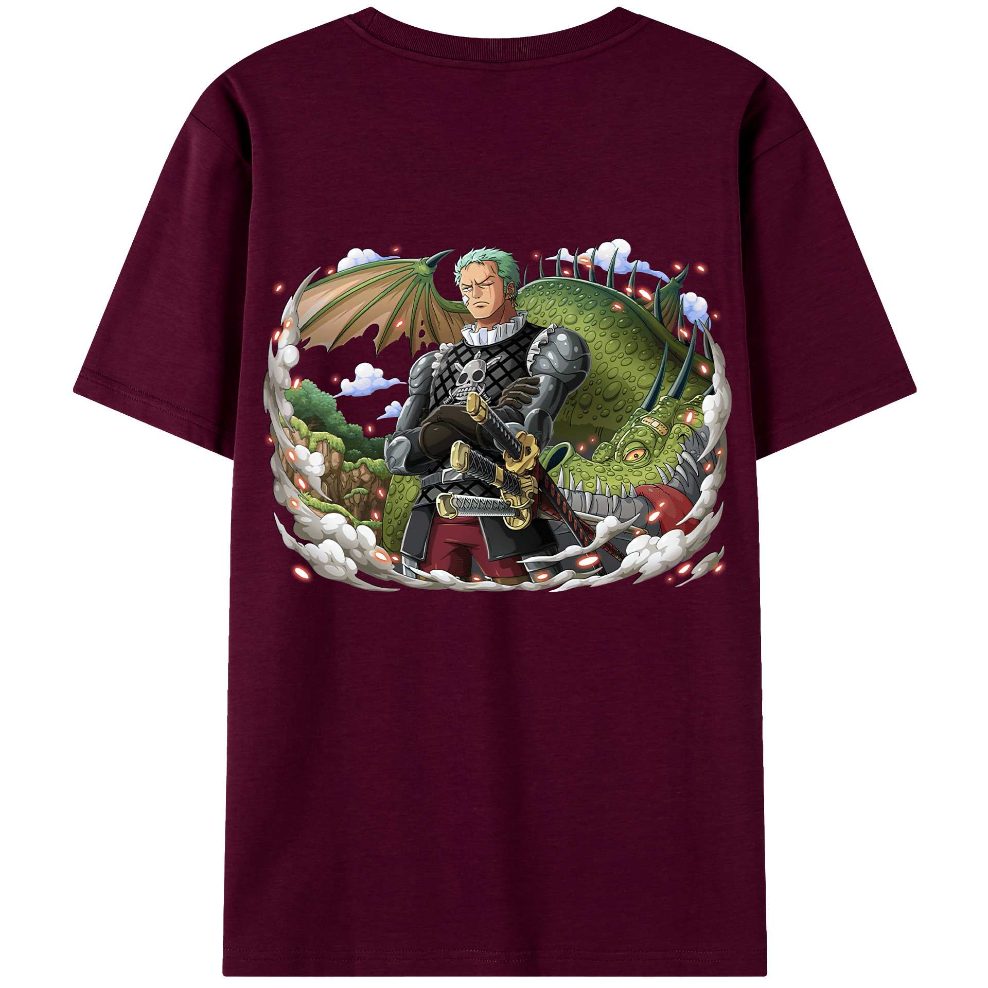 ワンピース ロロノア・ゾロ ONE PIECE Roronoa Zoro レディース半袖Tシャツ(バックプリント)